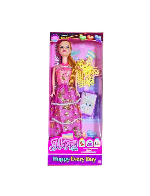 Muñeca Vestido Gancho Bolso Juguete Niñas Interactivo