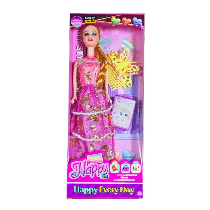 Muñeca Vestido Gancho Bolso Juguete Niñas Interactivo
