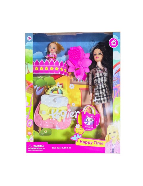 Muñeca Bolso Mini Muñeca Peine Juguete Interactivo Niñas