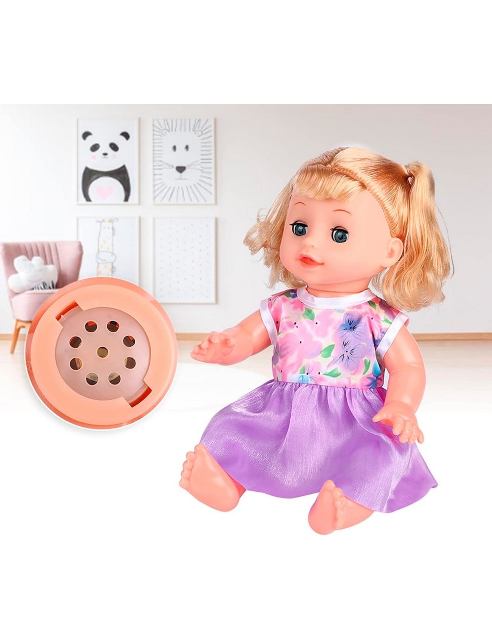 Muñeco Bebe Tetero Pañal Utencilios Vacinilla Juguete Niñas