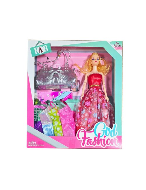 Muñeca Vestidos Bolso Plateado Juguete Niñas Interactivo