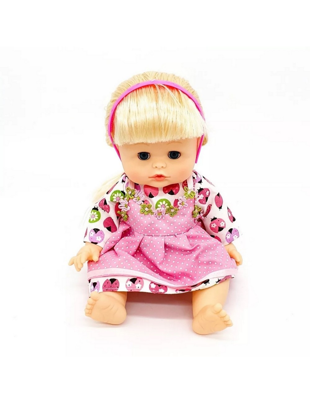 Muñeco Bebe Flores Tetero Pañal Vacinilla Juguete Niñas