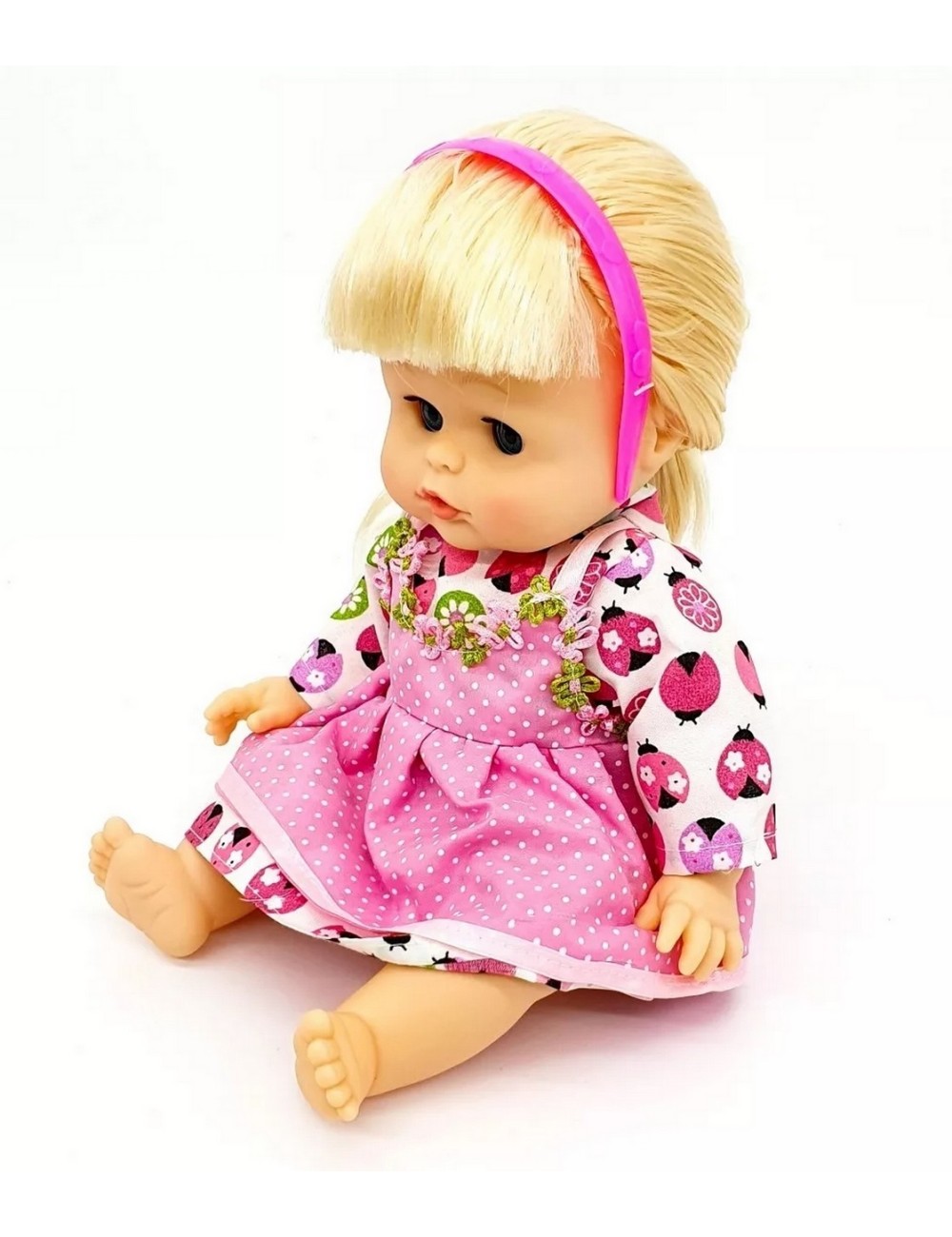 Muñeco Bebe Flores Tetero Pañal Vacinilla Juguete Niñas