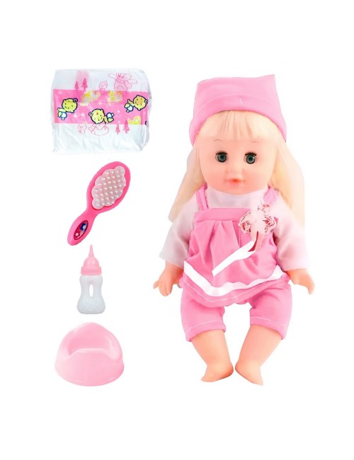 Muñeco Bebe Vestido Pañal Vacinilla Juguete Niñas