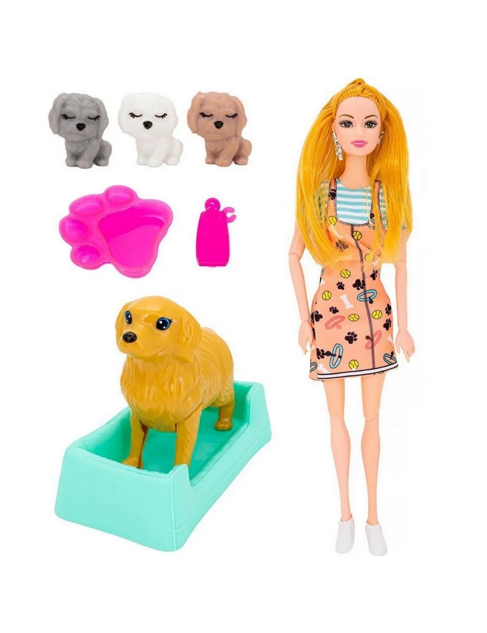 Muñeca Mascotas Perro Juguete Niñas Interactivo + Accesorios