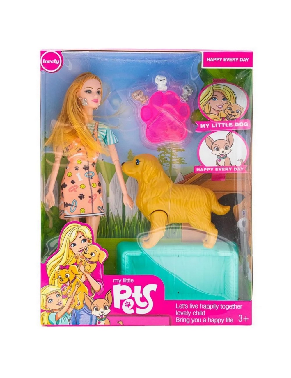 Muñeca Mascotas Perro Juguete Niñas Interactivo + Accesorios