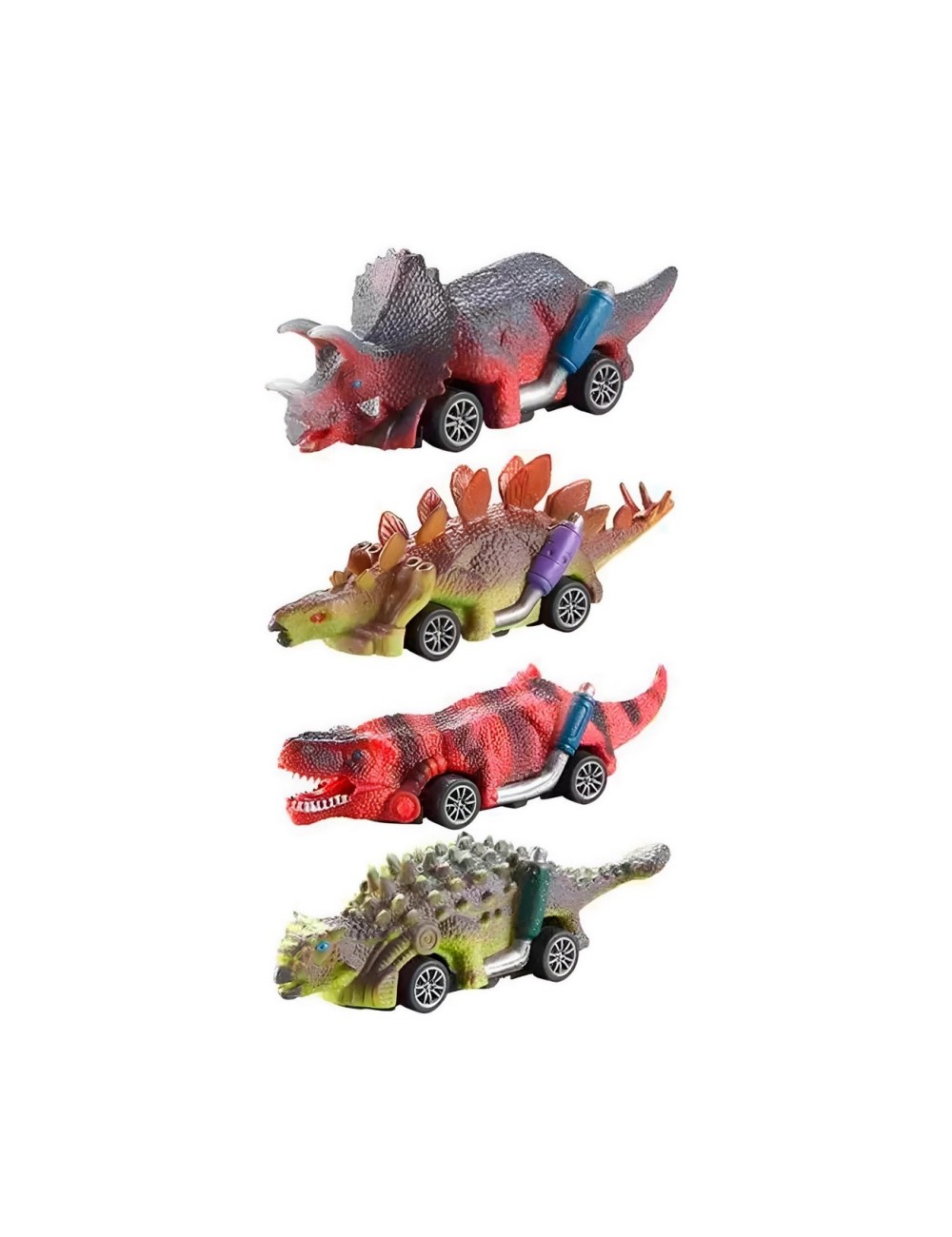 Carros Dinosaurios Kit De Impulso Juguete Didactico Niño