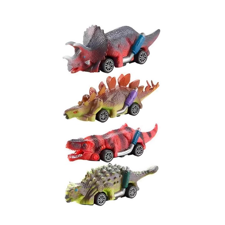 Carros Dinosaurios Kit De Impulso Juguete Didactico Niño