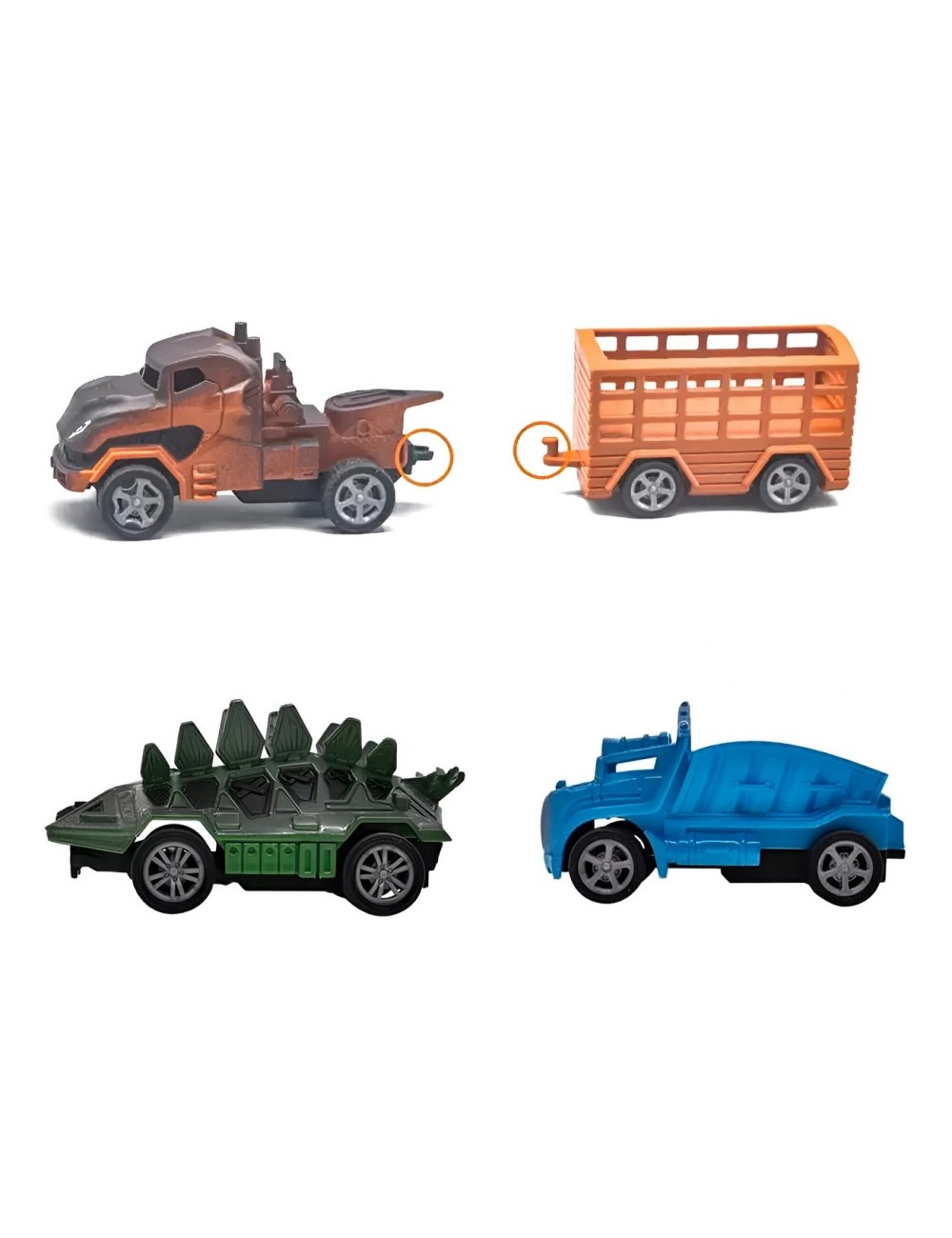 Carros De Impulso Dinosaurio Juguete Interactivo X 6 Unidade