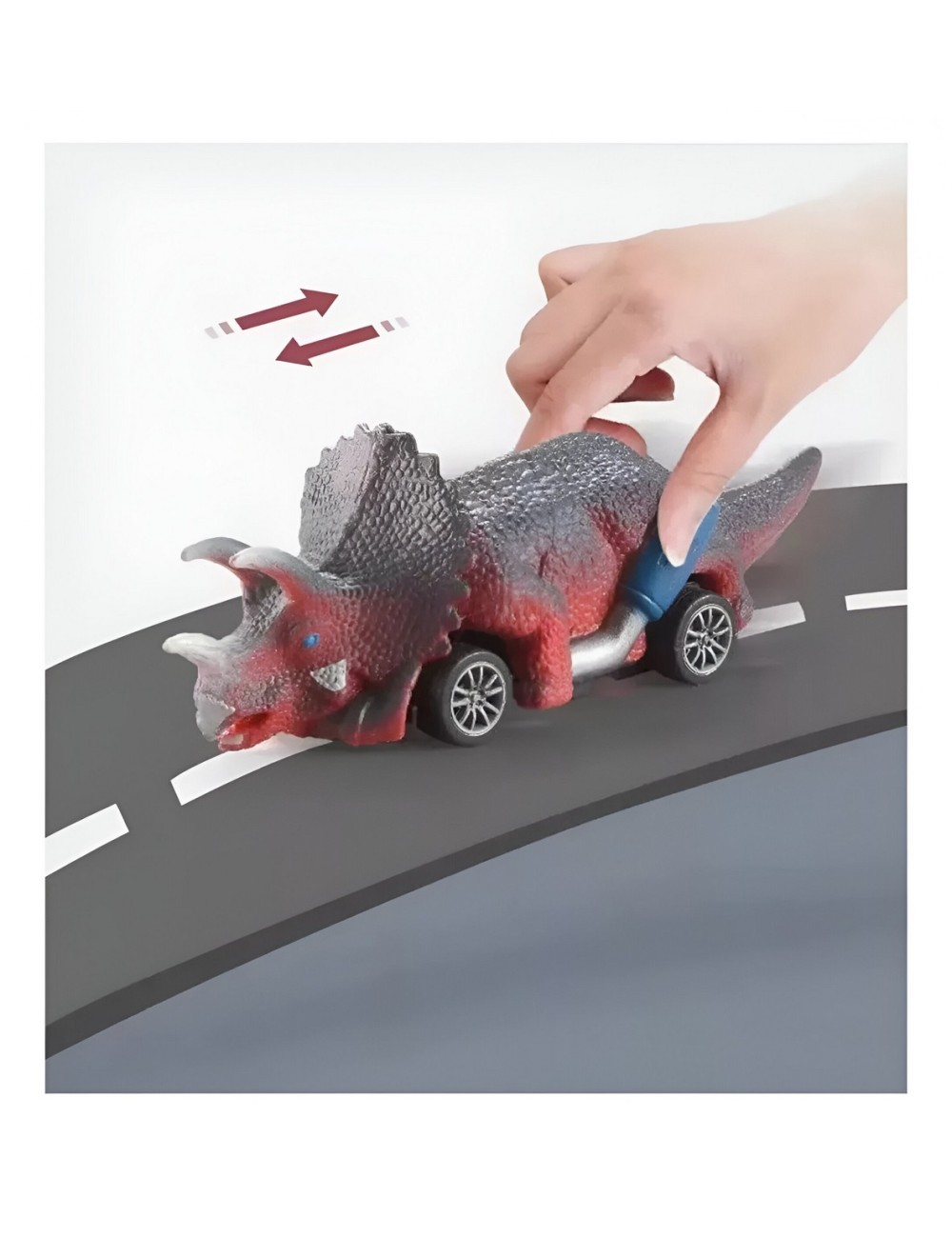 Carros De Impulso Dinosaurio Juguete Interactivo X 6 Unidade