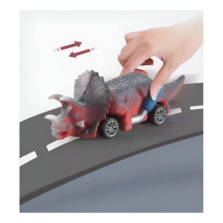 Carros De Impulso Dinosaurio Juguete Interactivo X 6 Unidade