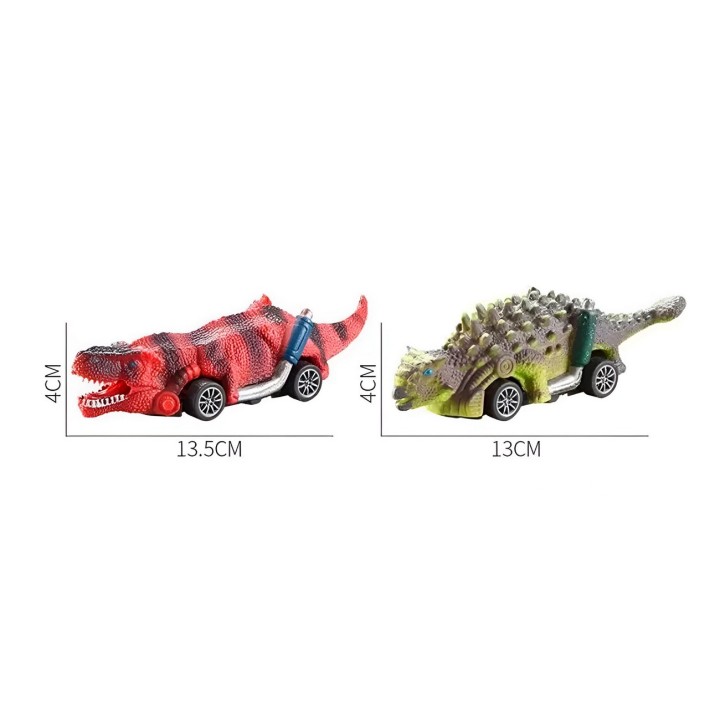Carros De Impulso Dinosaurio Juguete Interactivo X 6 Unidade