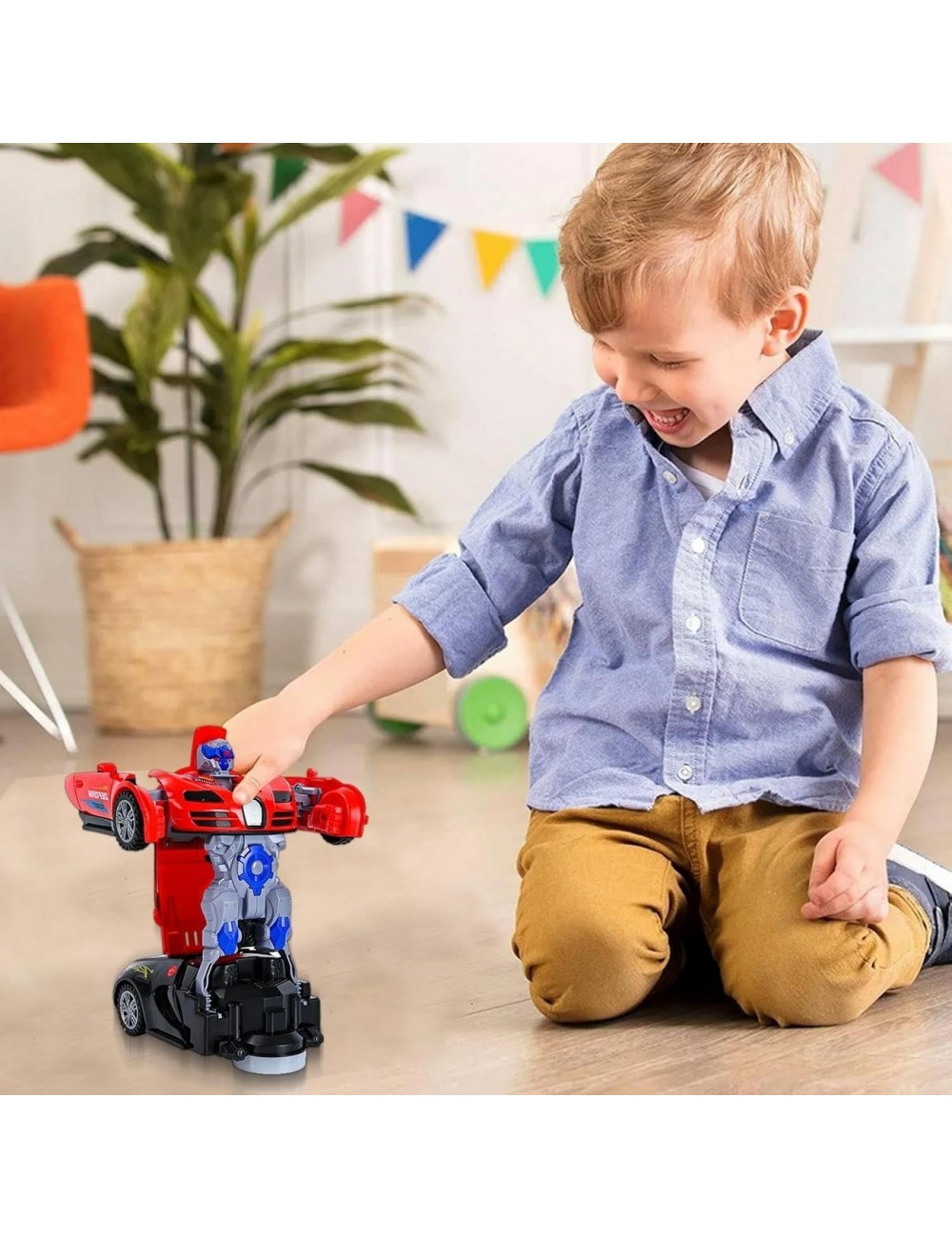 Carro Bugati Transformers Deportivo Juguete Niño + Baterias