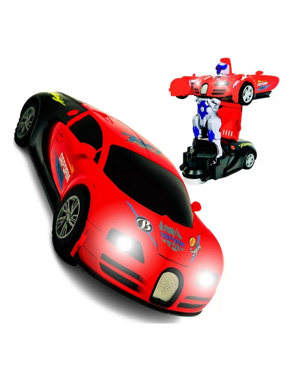 Carro Bugati Transformers Deportivo Juguete Niño + Baterias
