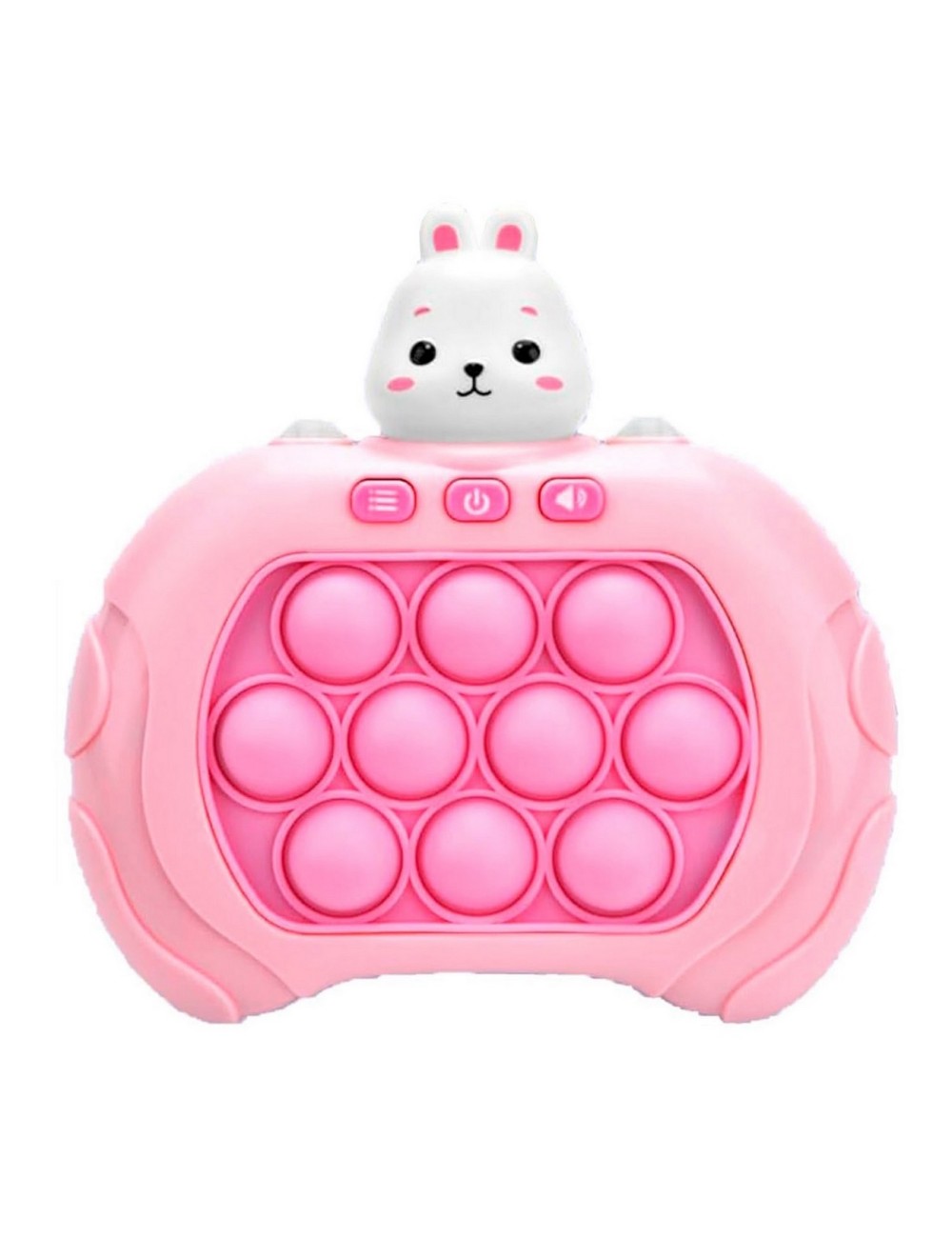 Juego De Memoria Luz Y Sonido Popit Push Coneja + Bateria