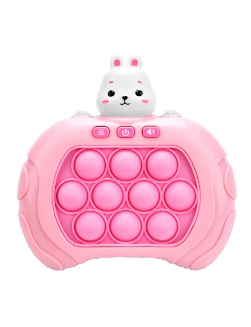 Juego De Memoria Luz Y Sonido Popit Push Coneja + Bateria