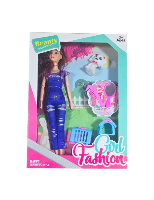 Muñeca Vestido Casual Mascota Casa Juguete Niñas Interactivo