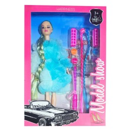Muñeca Vestido Elegante Accesorios Cabello Juguete Niñas