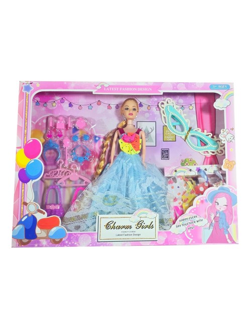 Muñeca Vestidos Elegante Antifaz Accesorios Vestidos Juguete