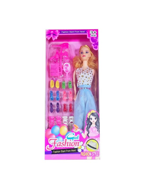 Muñeca Vestidos Zapatos Accesorios Niñas Juguete Interactivo