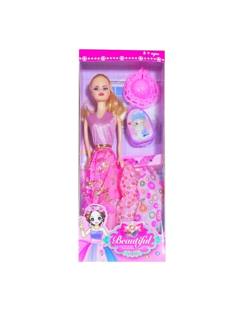 Muñeca Vestidos Bolso Princesa Sombrero Juguete Niñas