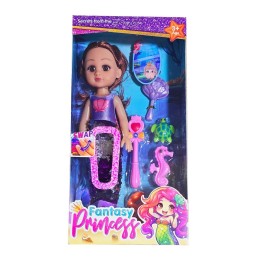 Muñeca Princesa Sirena Multicolor Mundo Marino Juguete Niñas