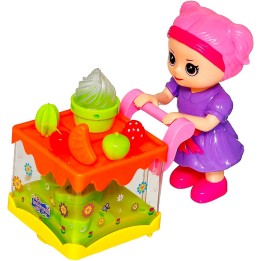 Robot Muñeca Carro Heladeria Frutas Danza Juguete + Baterias
