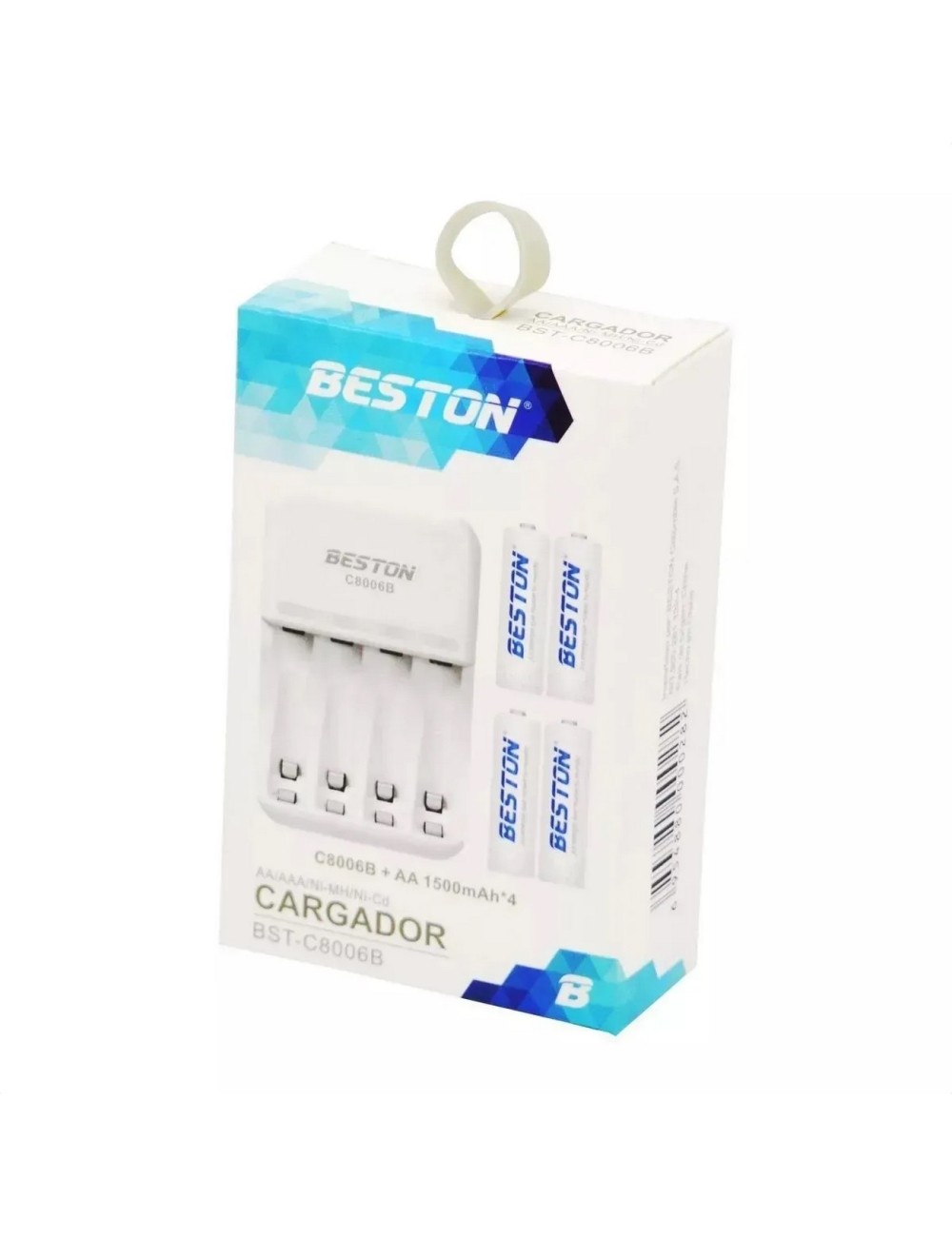 Baterías Pilas Recargables Cargador C8006b Aax4 1500mah