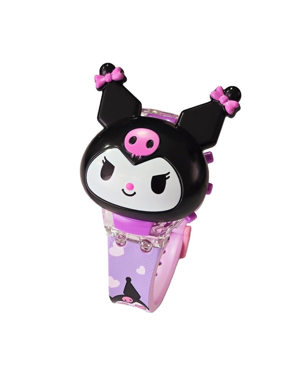 Reloj Niñas Digital Luces Sonido Tapa Infantil Kuromi Anime