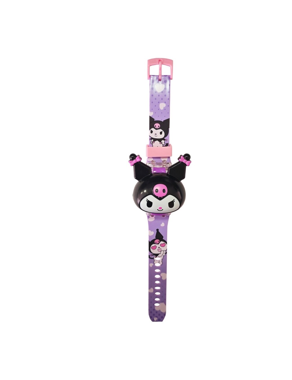 Reloj Niñas Digital Luces Sonido Tapa Infantil Kuromi Anime