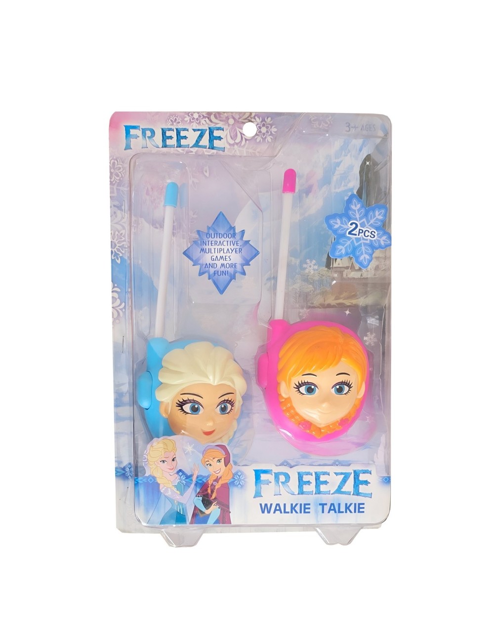 Juguete Walkie Talkies Boquitoquis Elsa Anna Frozen +bateria