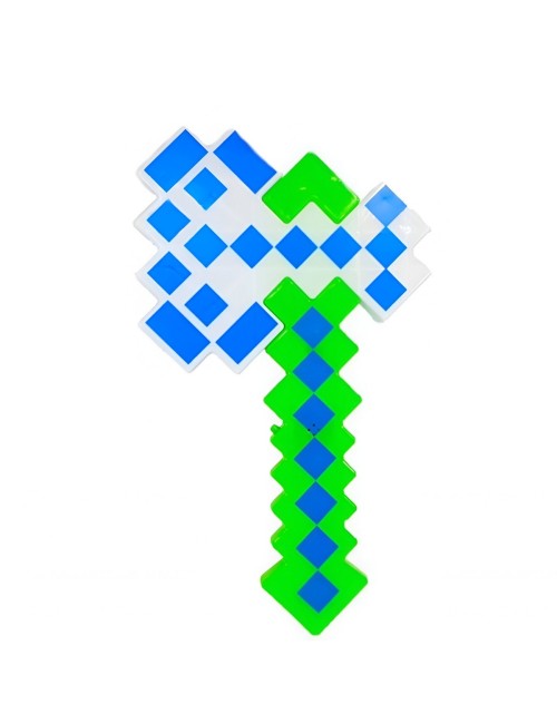 Juguete Hacha Minecraft Diamante Niños Led Sonido Disfraz