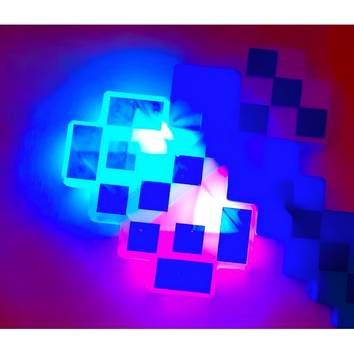 Juguete Hacha Minecraft Diamante Niños Led Sonido Disfraz