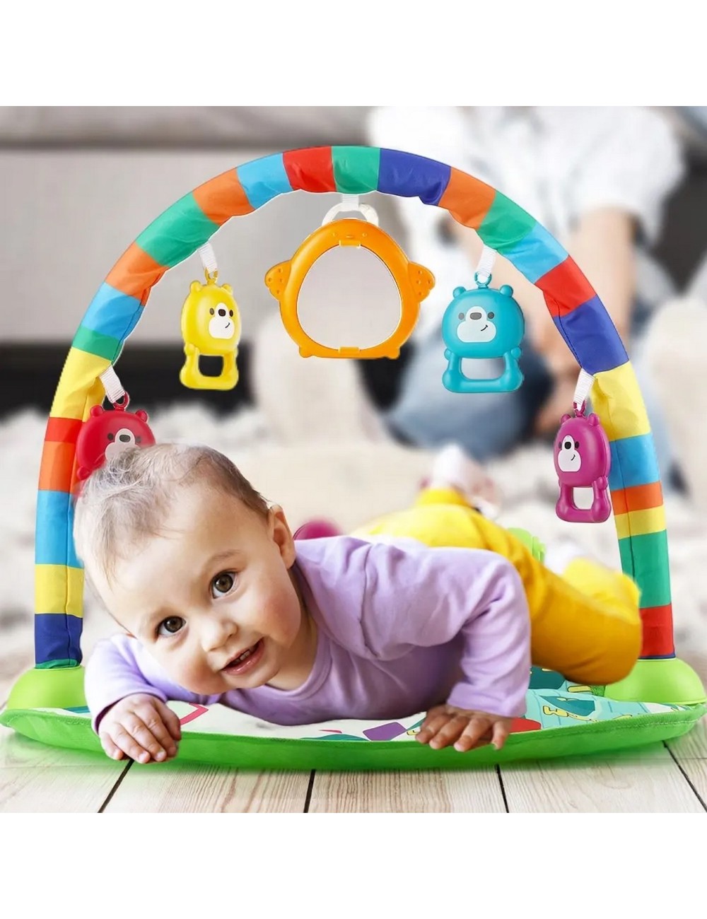 Gimnasio Piano Tapete Sonajero Musical Para Bebes Unisex