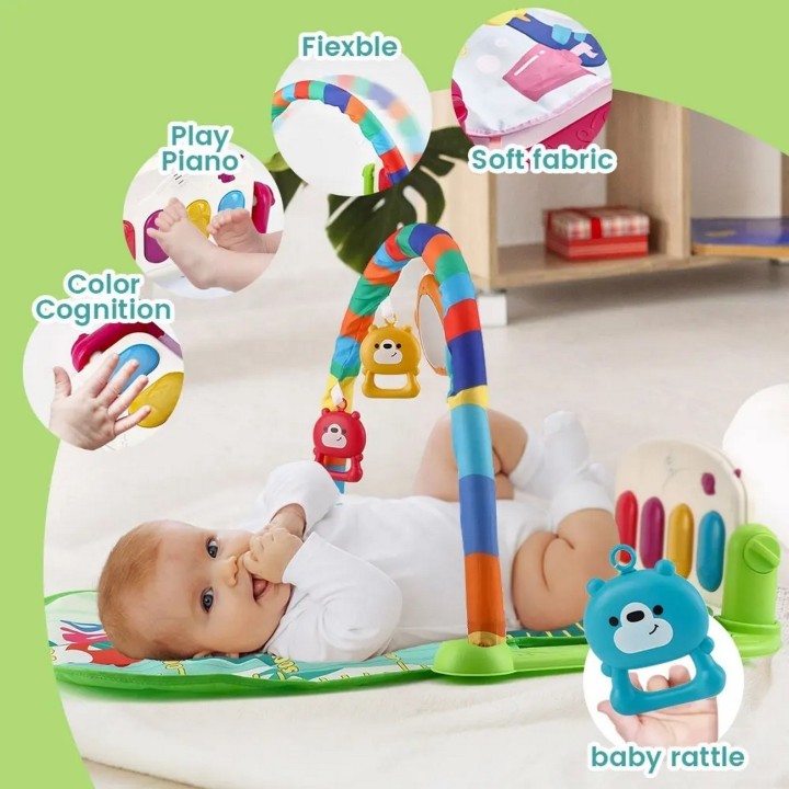 Gimnasio Piano Tapete Sonajero Musical Para Bebes Unisex