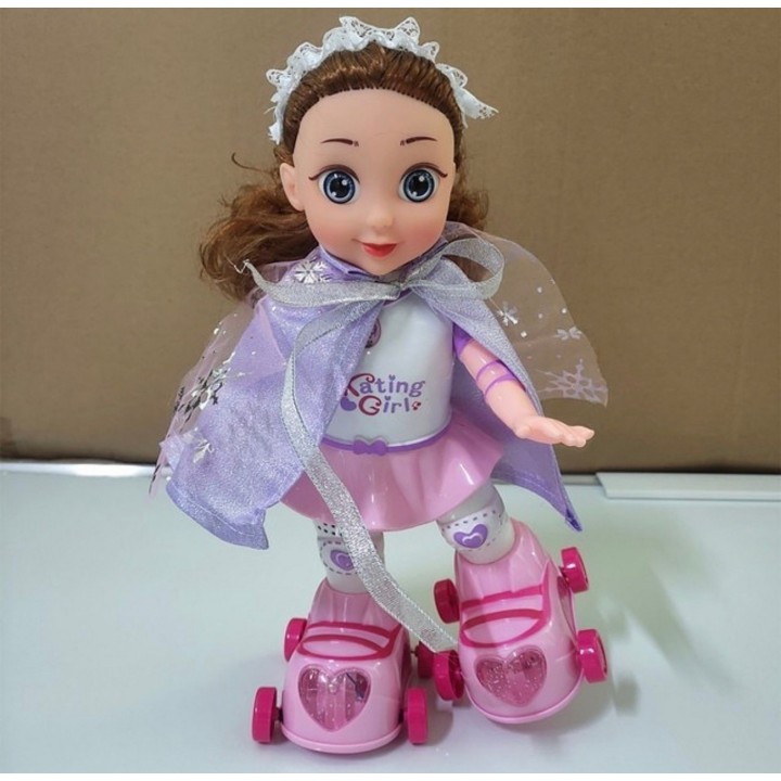 Robot Muñeca Princesa Patines Patinadora Juguete + Baterias