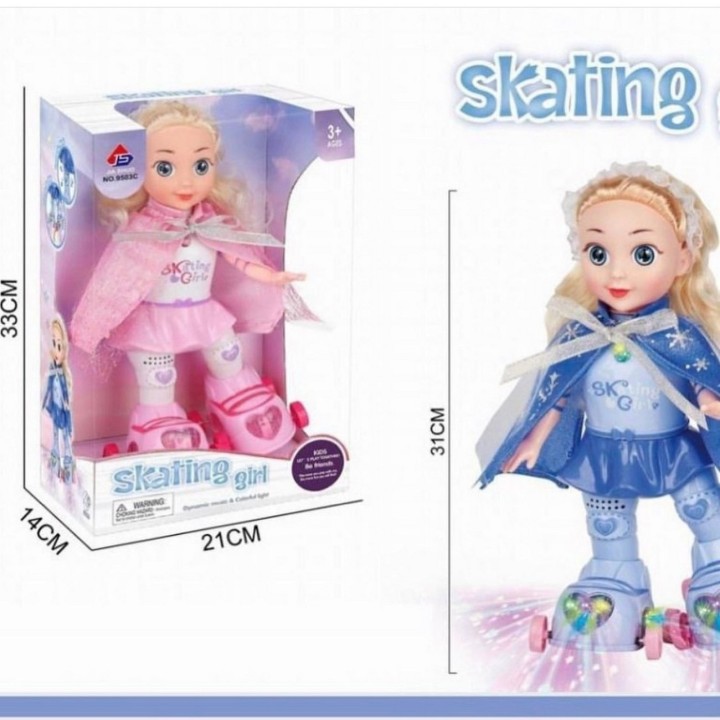 Robot Muñeca Princesa Patines Patinadora Juguete + BateriasRobot Muñeca Princesa Patines Patinadora Juguete + Baterias
