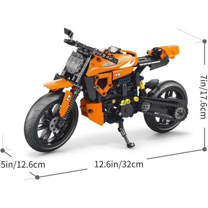 Moto Deportiva Juguete Armables Armatodo Construcción Niños