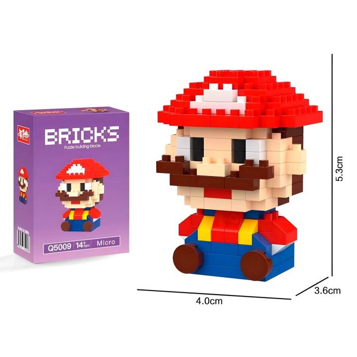 Super Mario Bros Juguete Armatodo Armable Construcción Niños