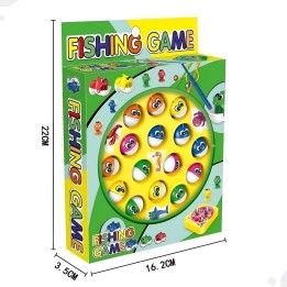 Juego De Pesca Iman Juguete Giratorio Niños Juguete+ Bateria