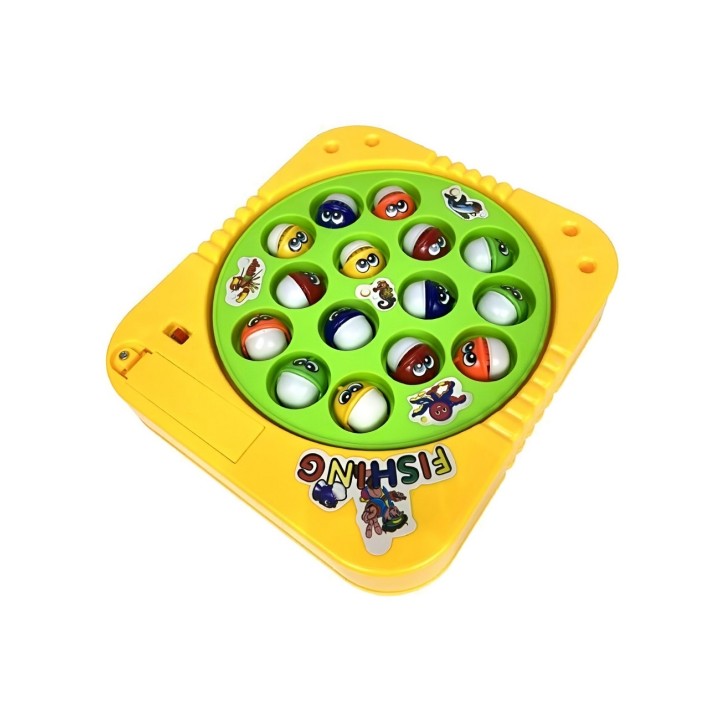 Juego De Pesca Iman Juguete Giratorio Niños Juguete+ Bateria