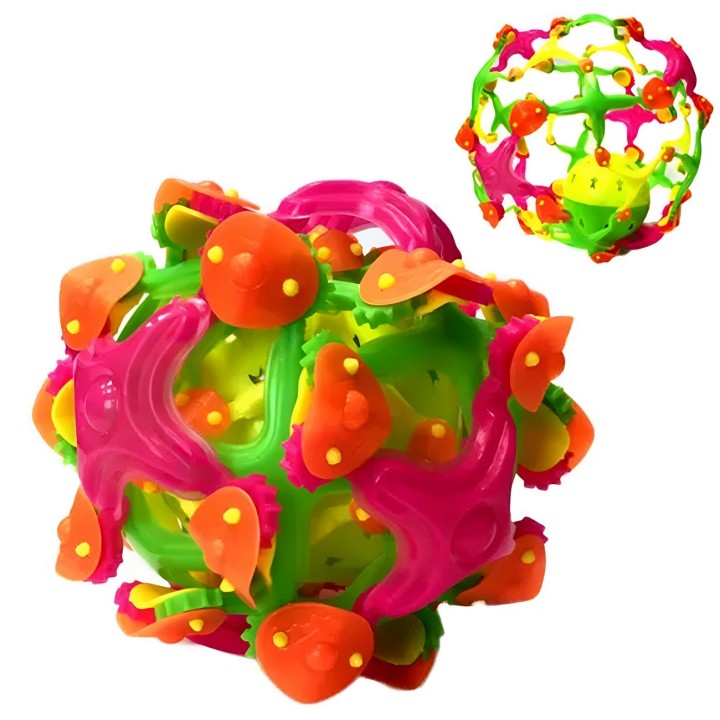 Pelota Expandible Sonajero Luces De Color Juguete Antiestres