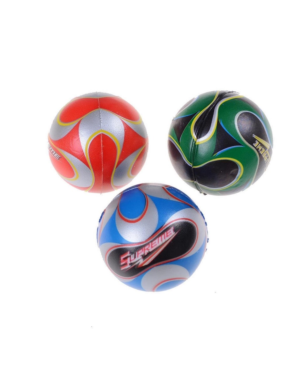 Pelotas Antiestres Futbol Soccer Multicolor X 12 Unidades