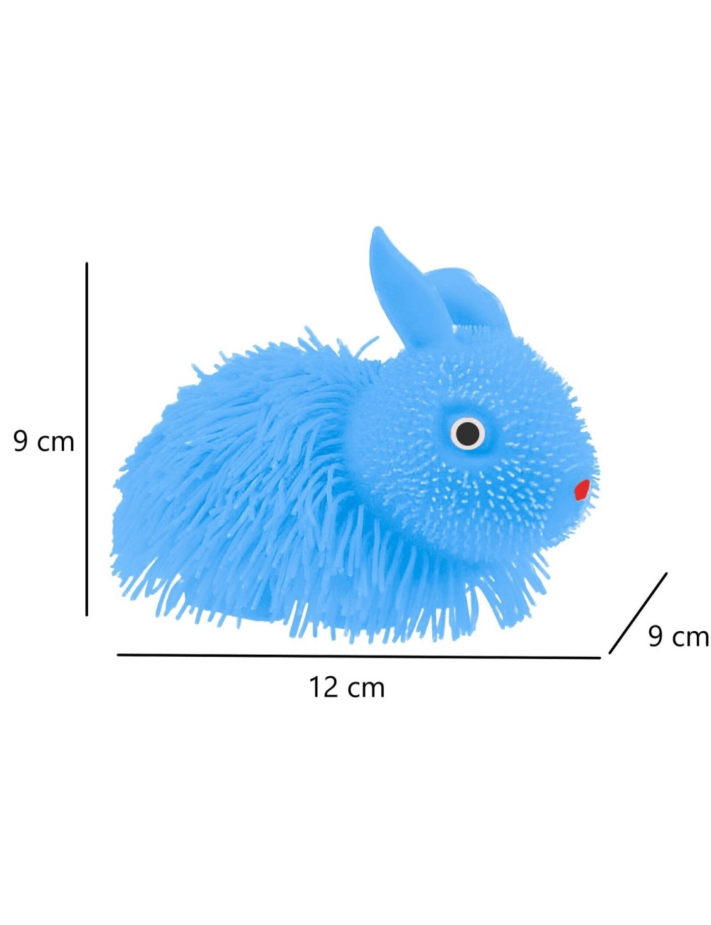 Peludito Conejo Apretable Antiestrés Juguete Luz Sensorial