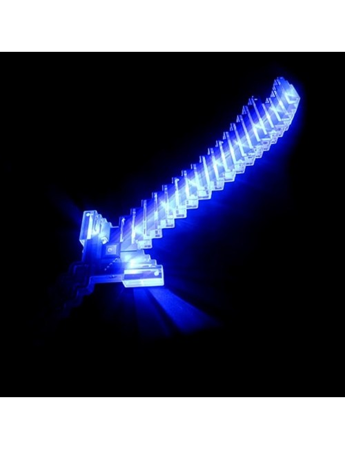 Juguete Espada Minecraft Niños Led Sonido Disfraz + Baterias