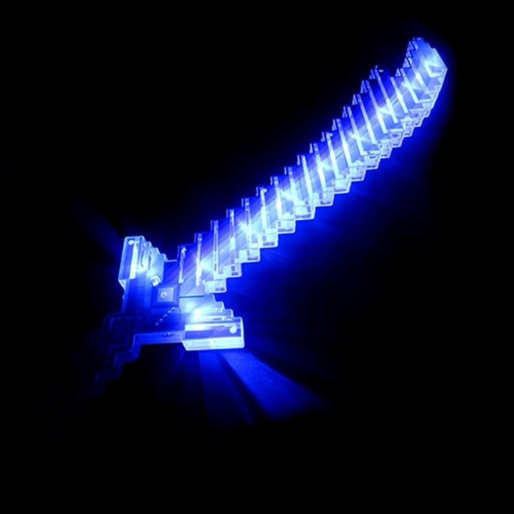 Juguete Espada Minecraft Niños Led Sonido Disfraz + Baterias