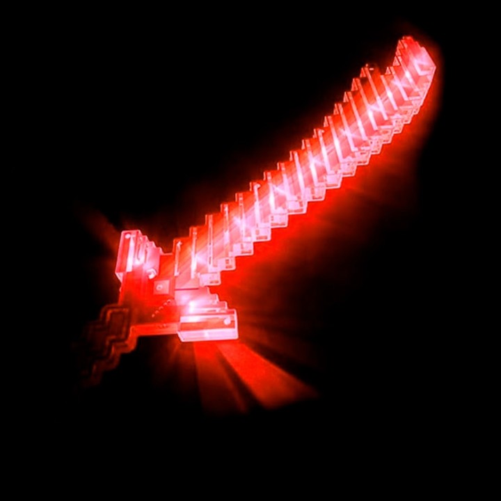 Juguete Espada Minecraft Niños Led Sonido Disfraz + Baterias