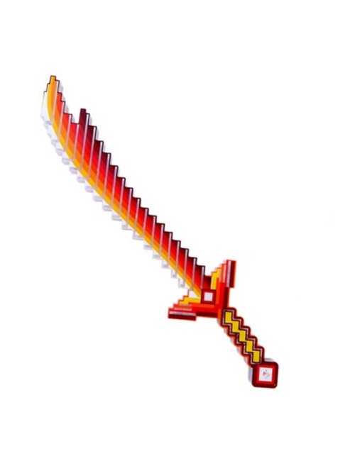 Juguete Espada Minecraft Niños Led Sonido Disfraz + Baterias