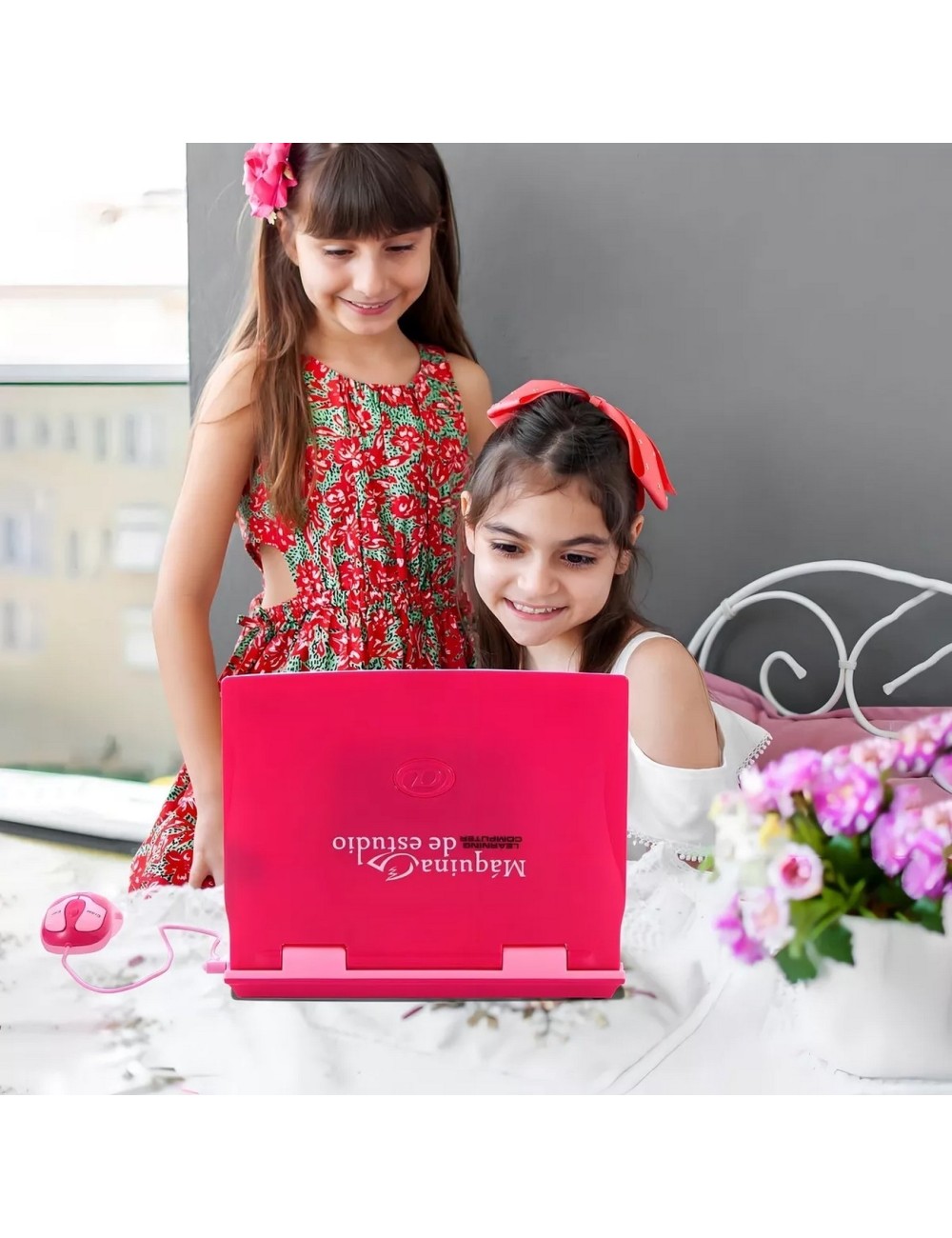 Portatil Computador Aprendizaje 130 Funciones Bilingüe Niñas