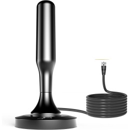 Antena Tdt Full Hd Portatil 360 Grados Potencia 4db 5 Metros
